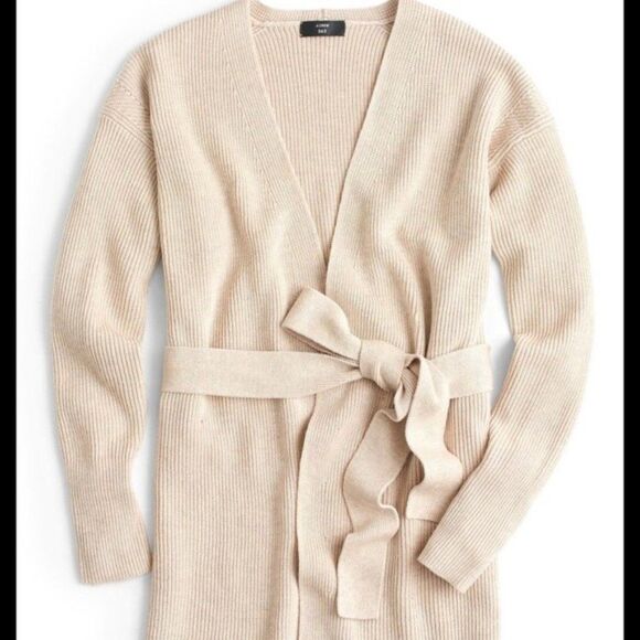 New J. Crew Women's Tie Waist Cardigan Sweater M - Picture 6 of 13